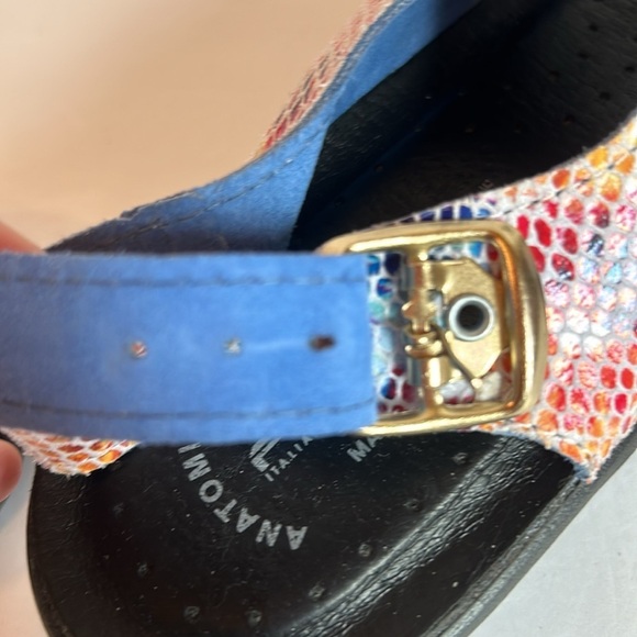 Spring step “ Flexus” Colorful Crocodile Leather Walking Sandals Women’s size 8 - Picture 9 of 11